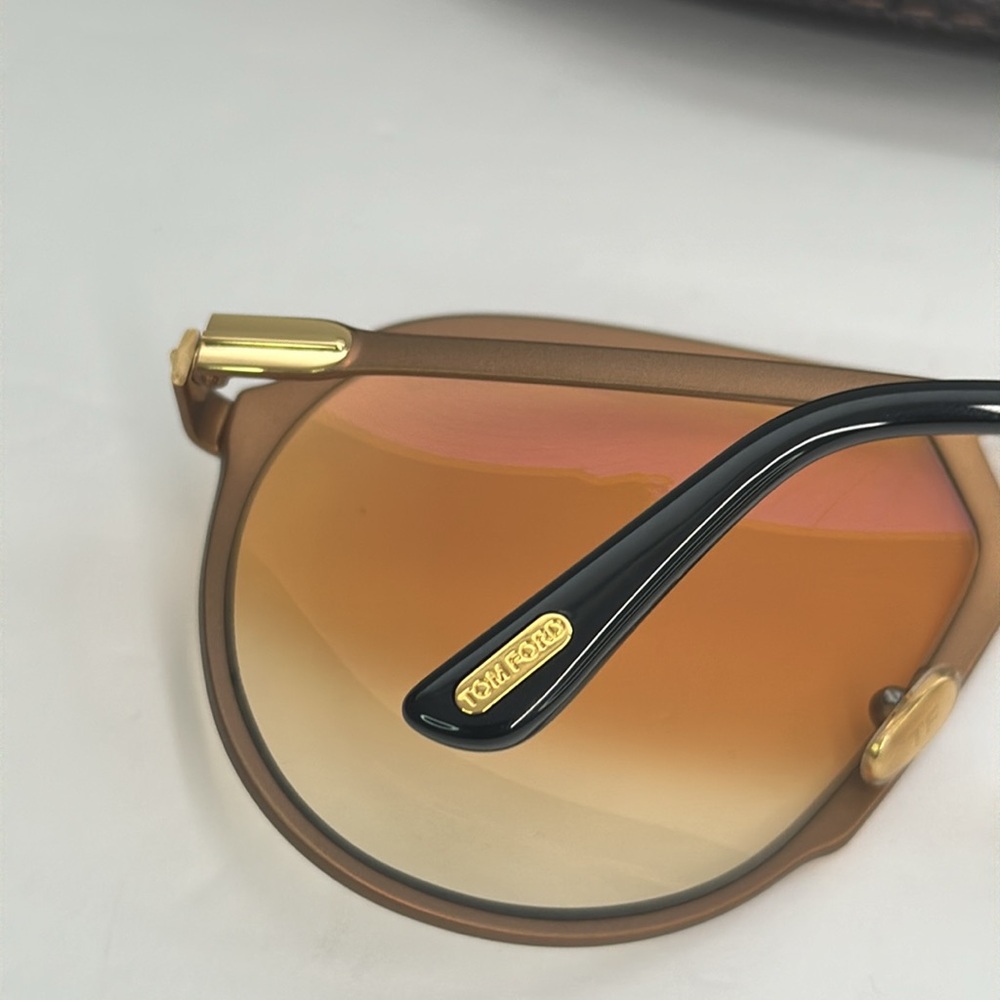 New Authentic Tom Ford Gold Gradient Xaier TF 1060 Aviator Sunglasses - Picture 11 of 15